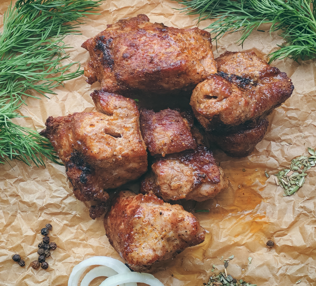 Шашлык из свинины (шейка) ≈ 250г Шашлык из свинины (шейка) ≈ 250г