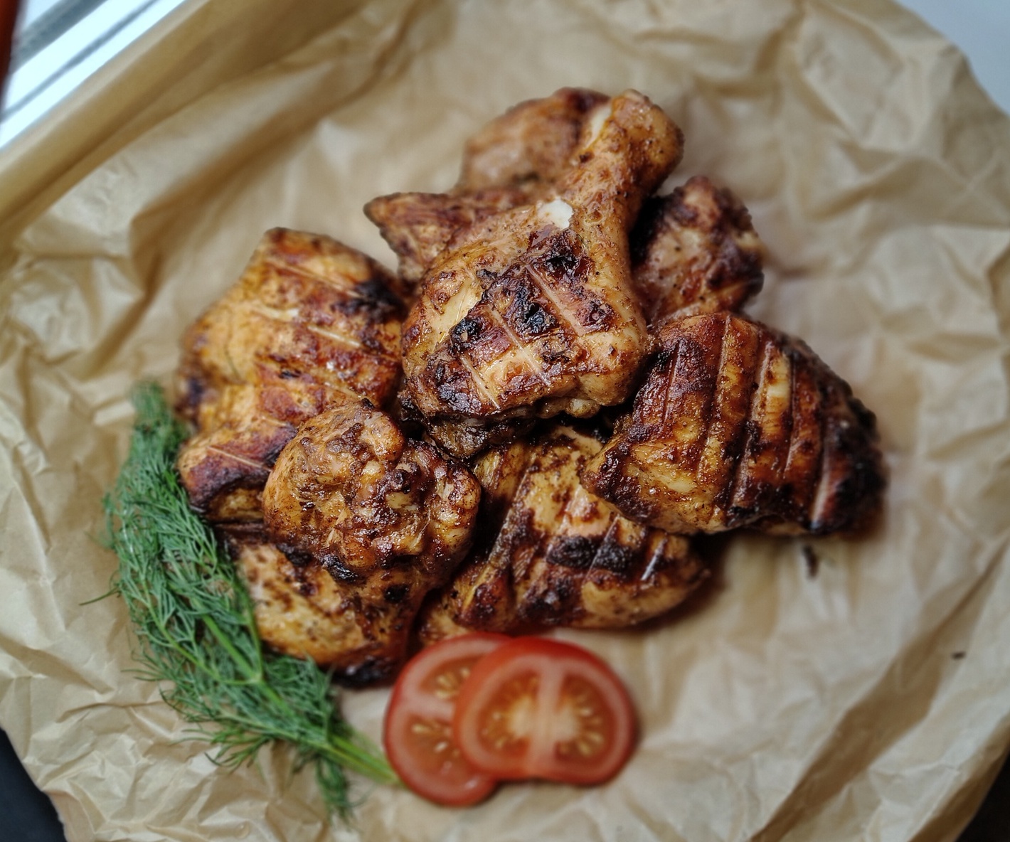 Курочка на мангале ≈ 1кг. Курочка на мангале ≈ 1кг.